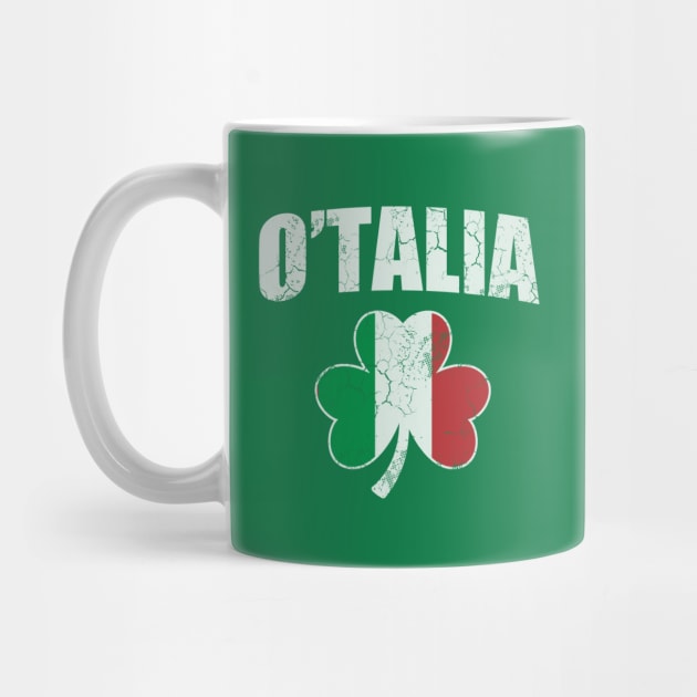 O'Talia Irish Italian Italia Italy Flag Shamrock St Patrick's Day by E